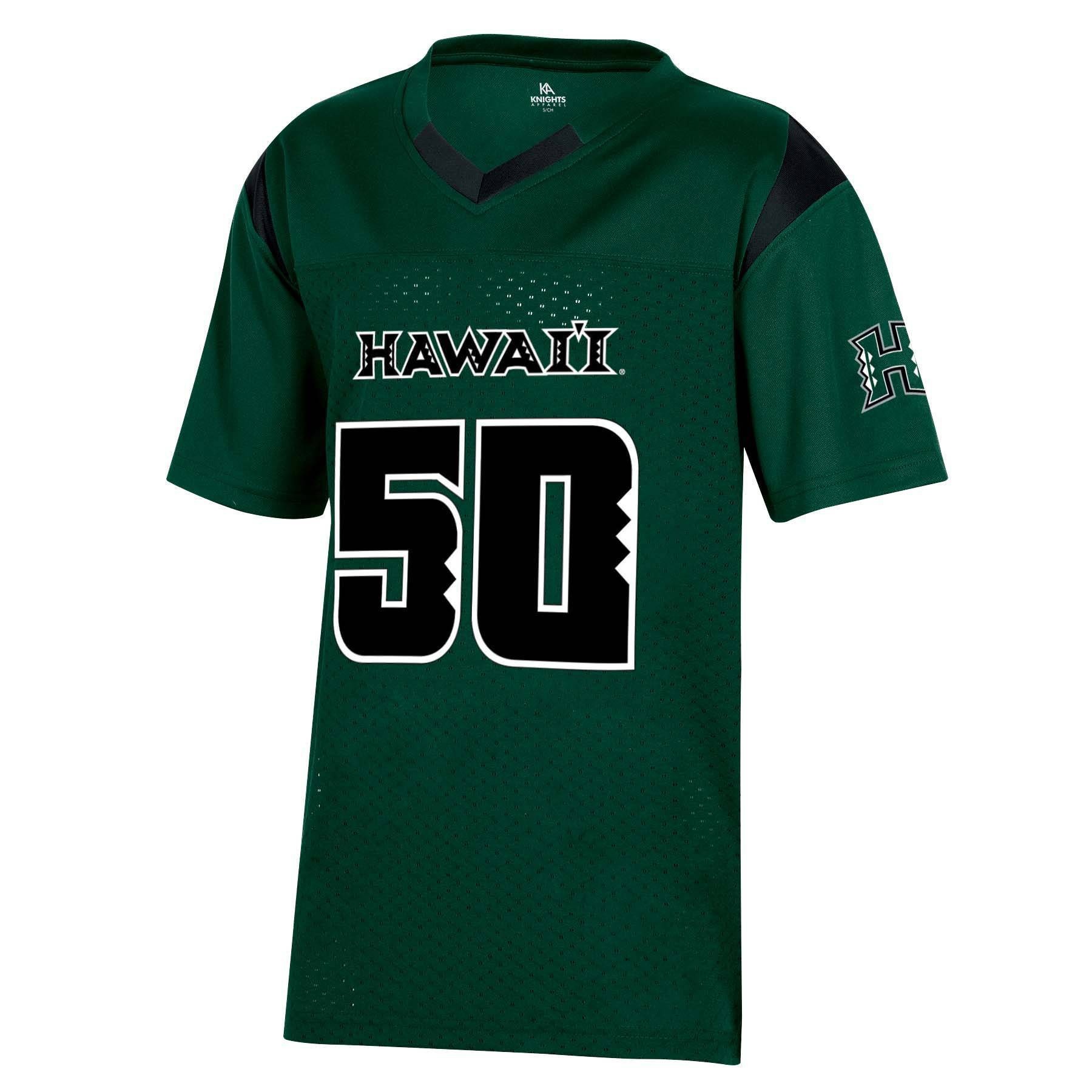 slide 1 of 2, NCAA Hawaii Rainbow Warriors Boys' Short Sleeve Jersey - XL, 1 ct