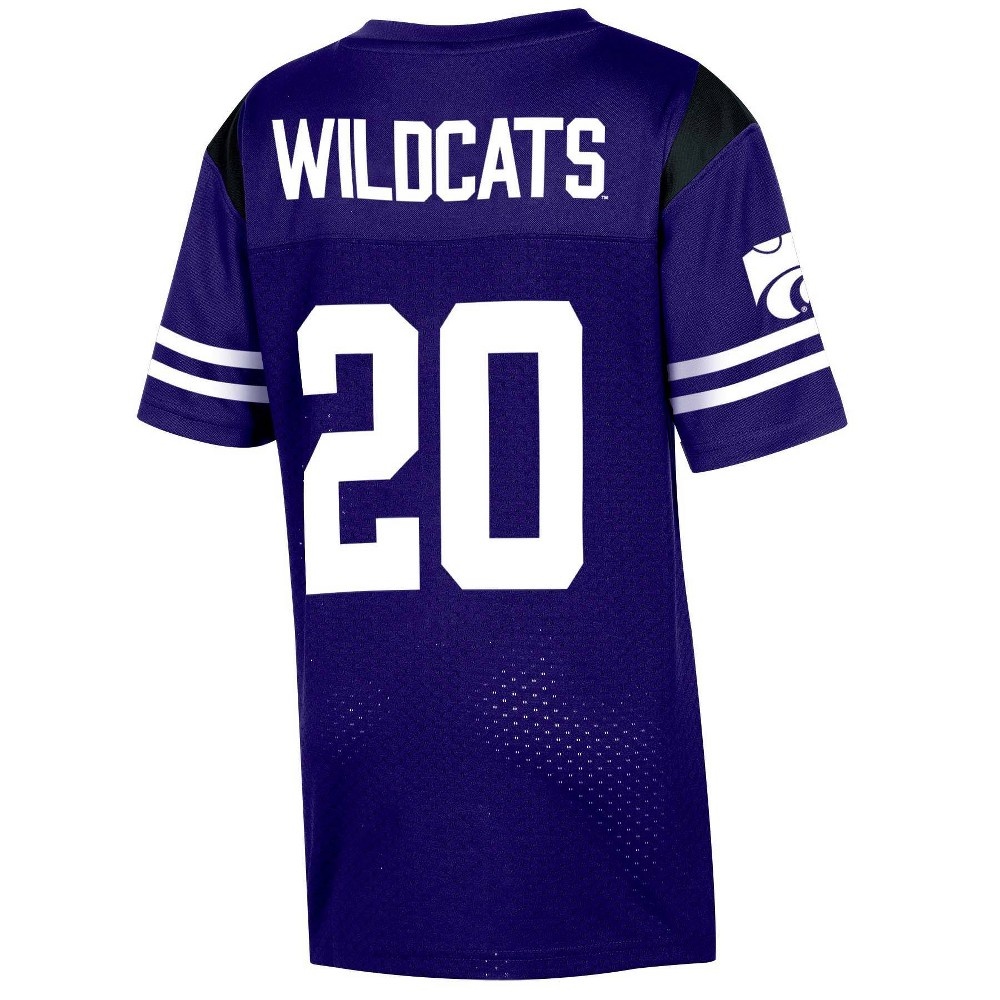 slide 2 of 2, NCAA Kansas State Wildcats Boys' Short Sleeve Jersey - XL, 1 ct