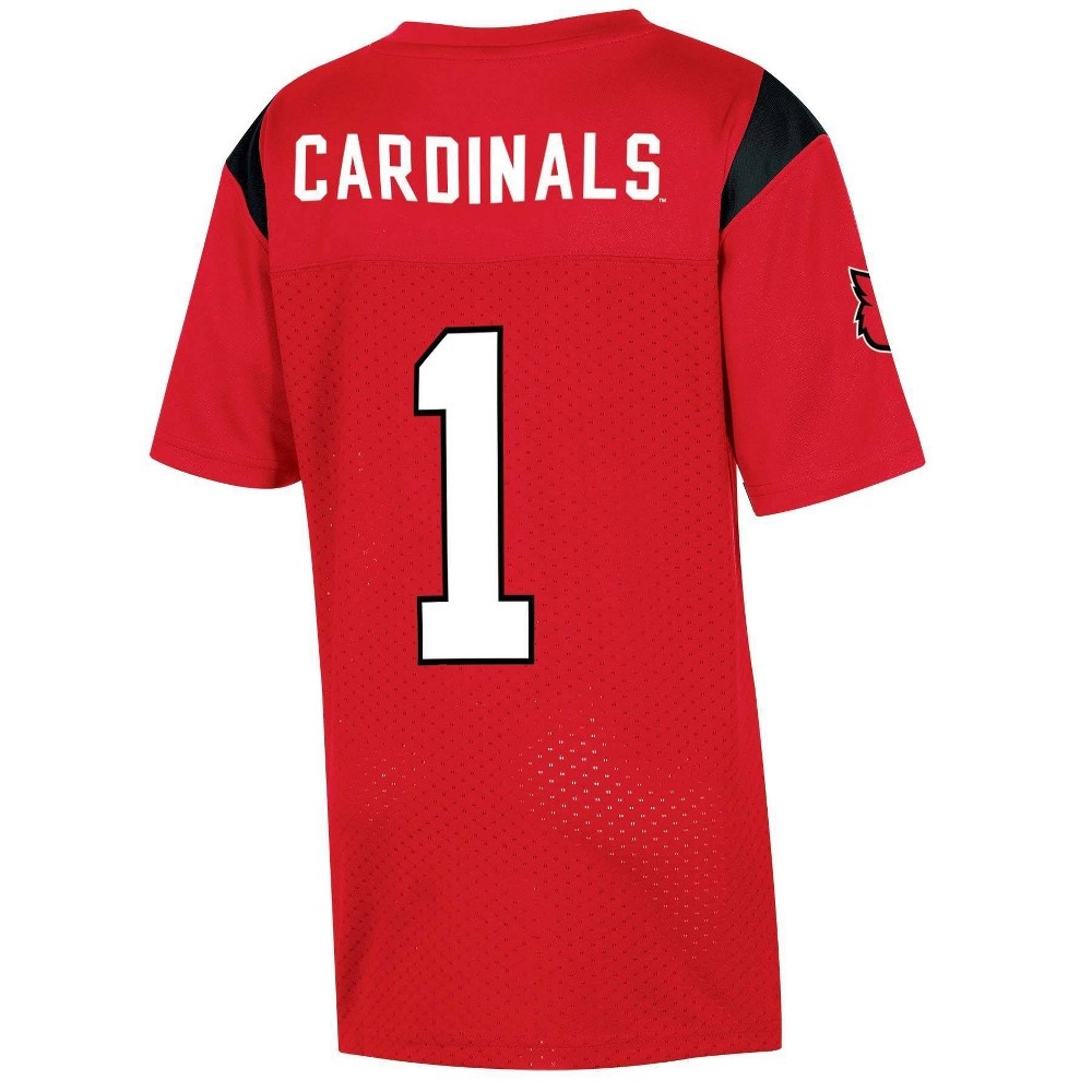 NCAA Louisville Cardinals Boys' Short Sleeve Jersey - XS
