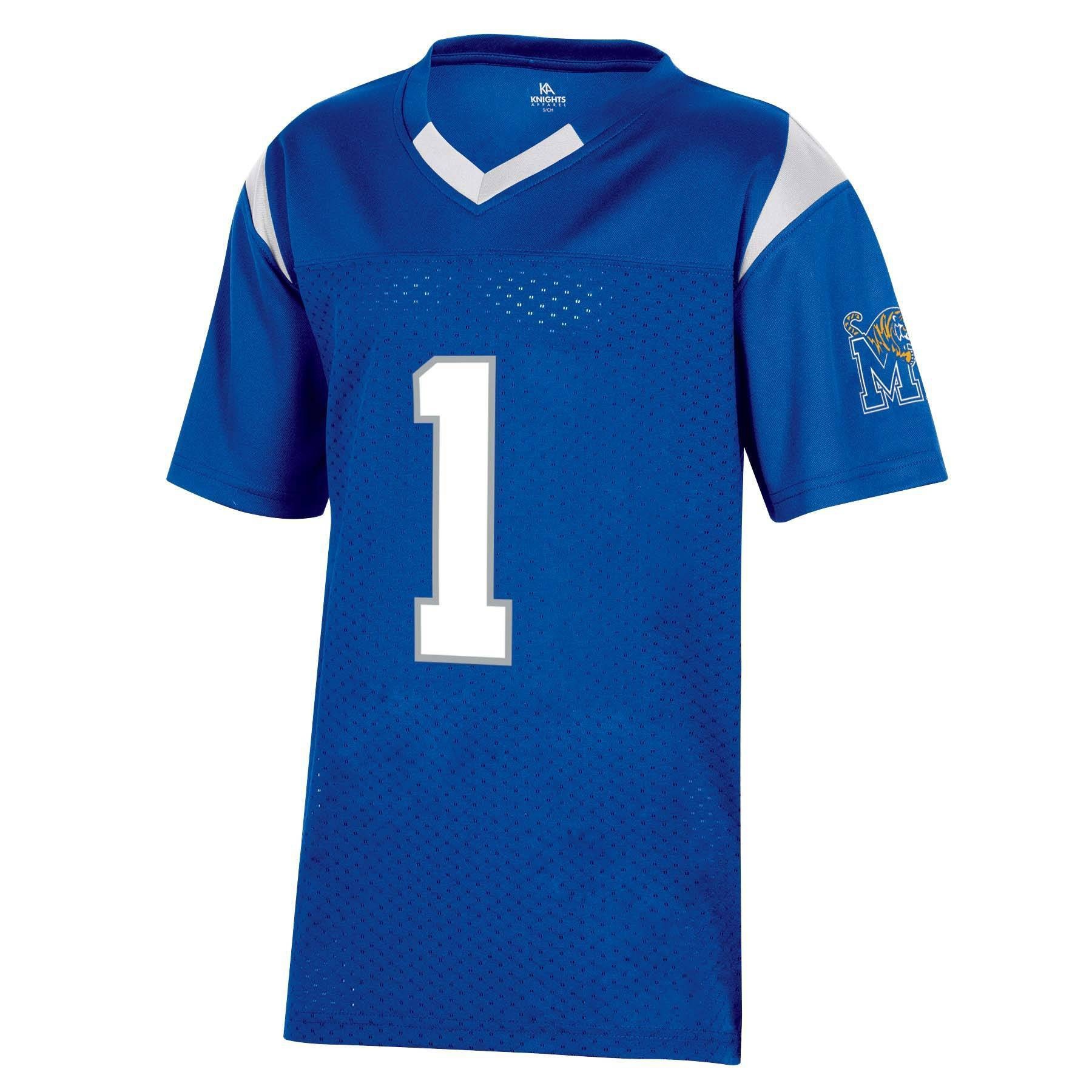 slide 1 of 2, NCAA Memphis Tigers Boys' Short Sleeve Jersey - XL, 1 ct