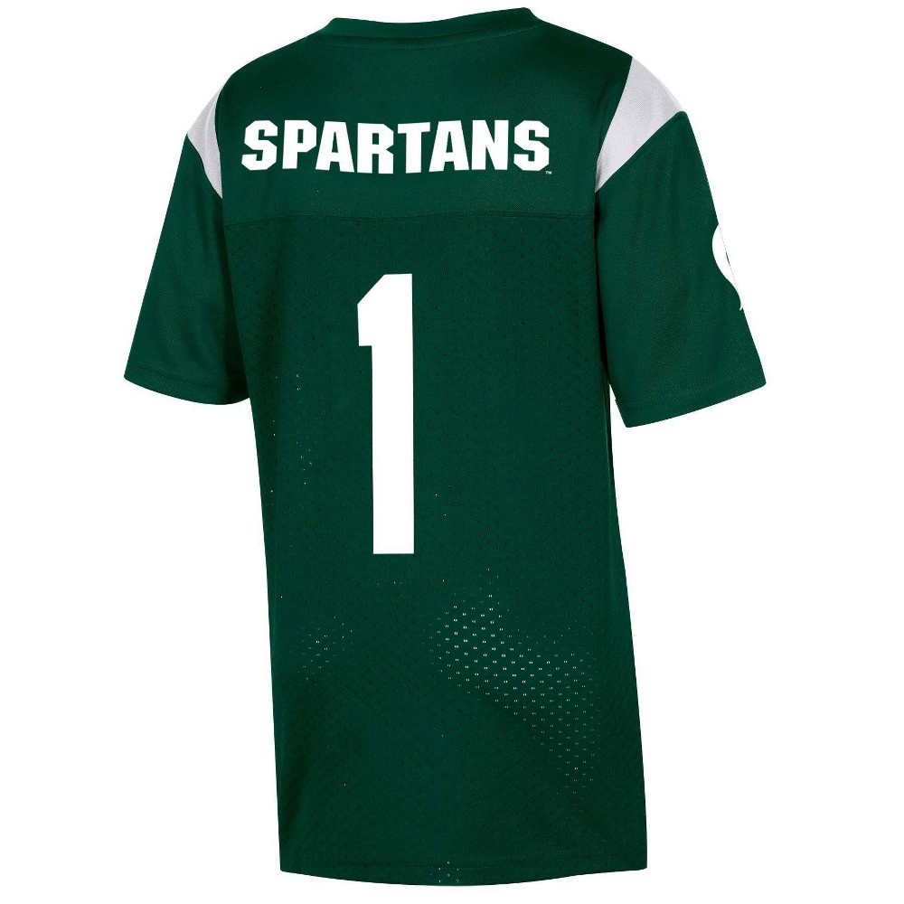 slide 2 of 2, NCAA Michigan State Spartans Boys' Short Sleeve Jersey - XL, 1 ct