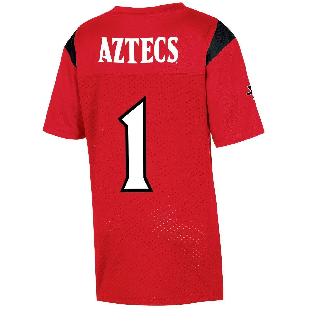 slide 2 of 2, NCAA San Diego State Aztecs Boys' Short Sleeve Jersey - XL, 1 ct