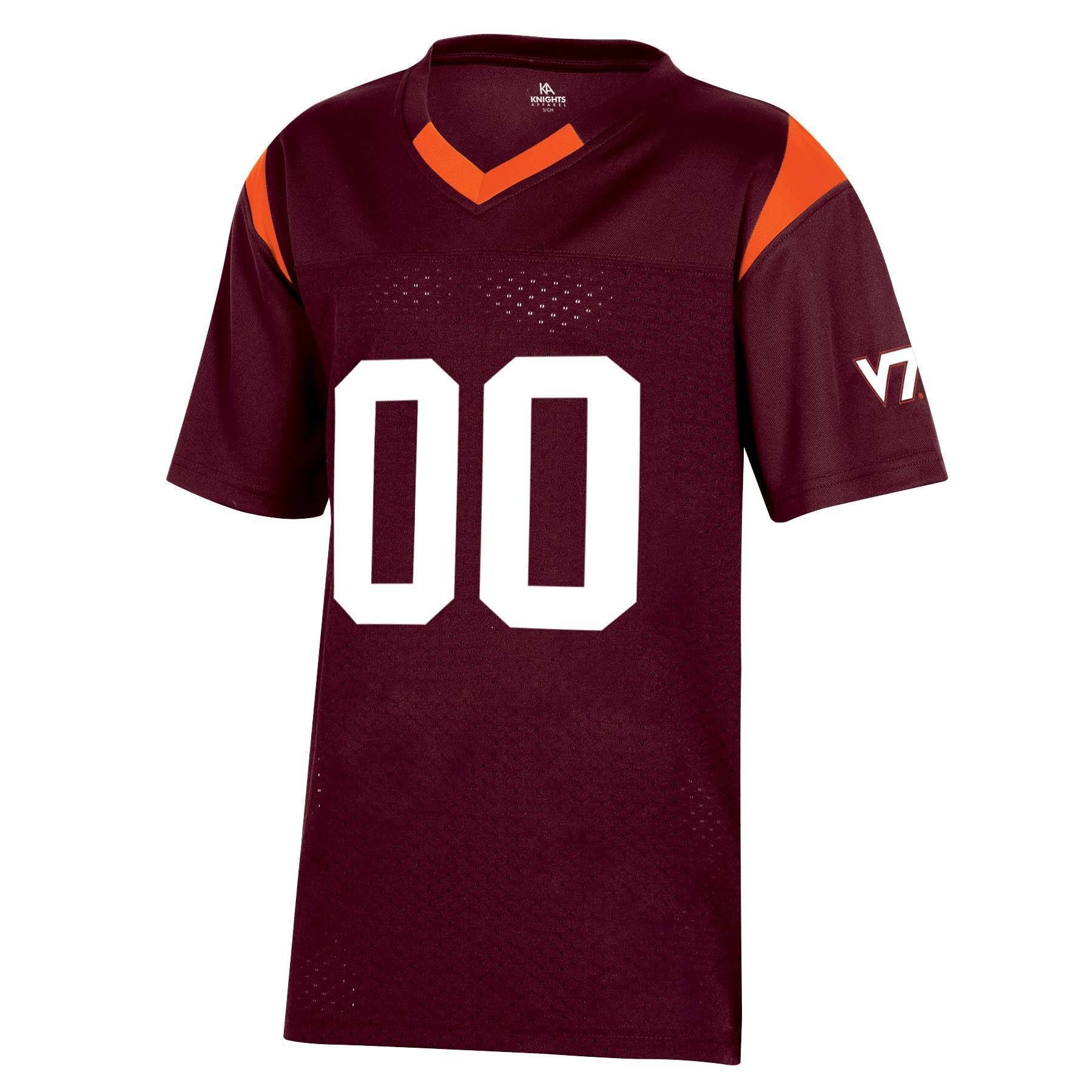 slide 1 of 2, NCAA Virginia Tech Hokies Boys' Short Sleeve Jersey - XL, 1 ct