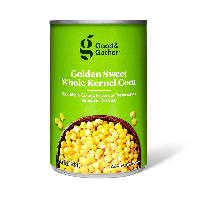 slide 1 of 3, Golden Sweet Whole Kernel Corn - 15.25oz - Good & Gather™, 15.25 oz