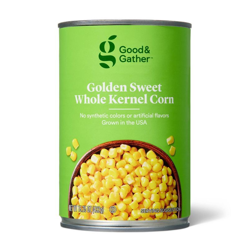 slide 1 of 2, Golden Sweet Whole Kernel Corn - 15.25oz - Good & Gather™, 15.25 oz