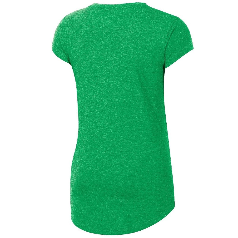 slide 2 of 2, NCAA Notre Dame Fighting Irish Women's Short Sleeve V-Neck Green T-Shirt - XL, 1 ct