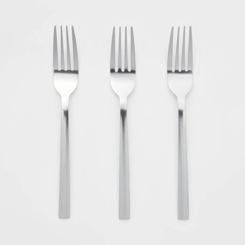 slide 3 of 4, 3pk Stainless Steel Dinner Forks - Room Essentials, 3 ct