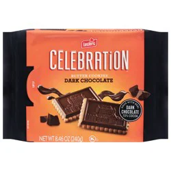 Leclerc Celebration Dark Chocolate Butter Cookies 8.46 oz