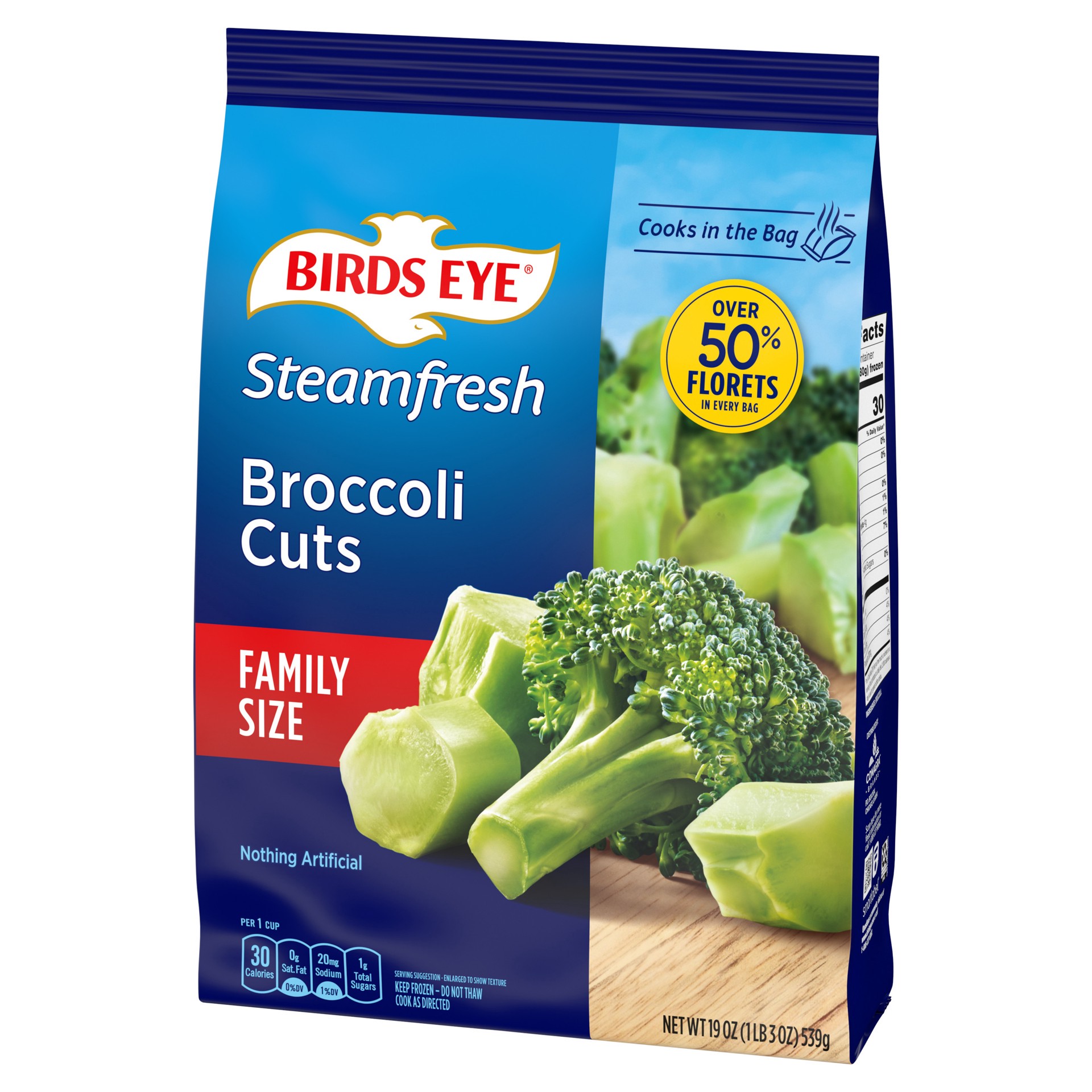 slide 5 of 5, Birds Eye Broccoli Cuts Family Size 19 oz, 19 oz