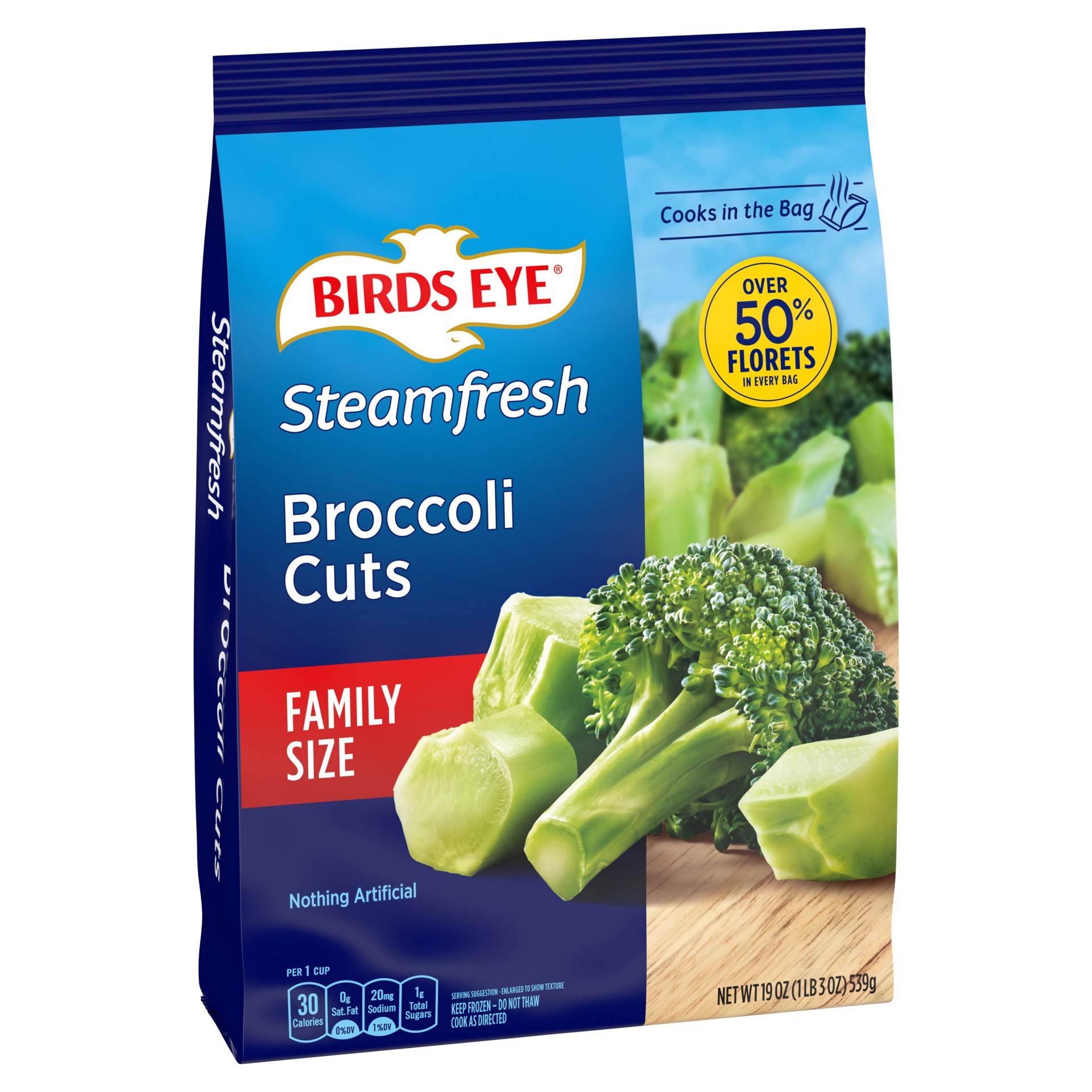 slide 2 of 5, Birds Eye Broccoli Cuts Family Size 19 oz, 19 oz