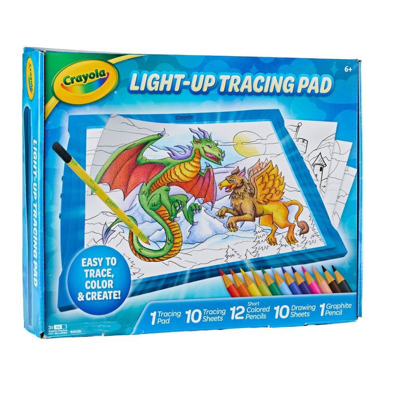 slide 2 of 7, Crayola Light Up Tracing Pad Blue, 1 ct