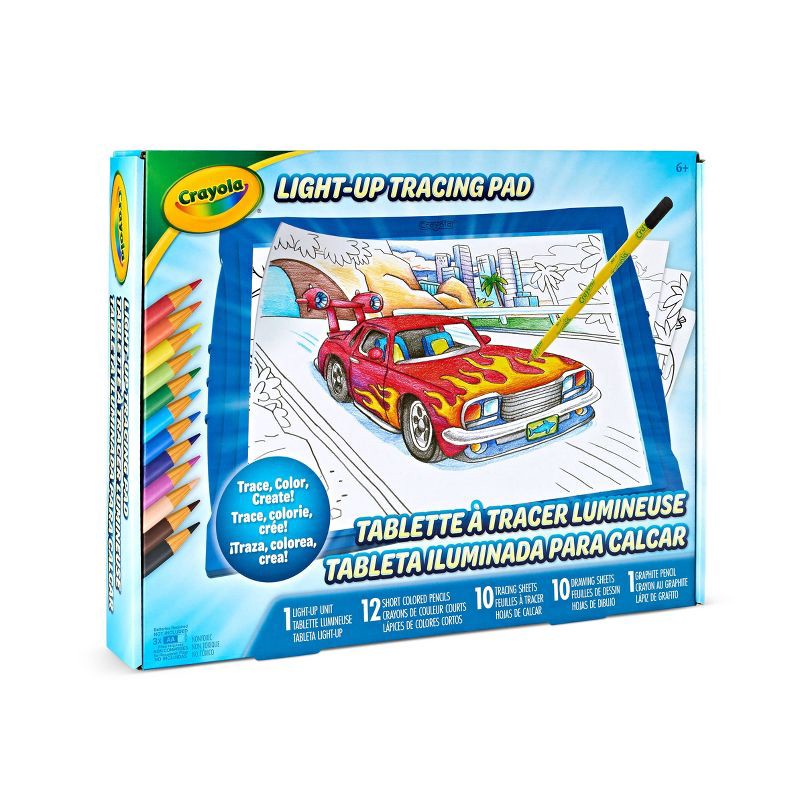 slide 2 of 7, Crayola Light Up Tracing Pad Blue, 1 ct