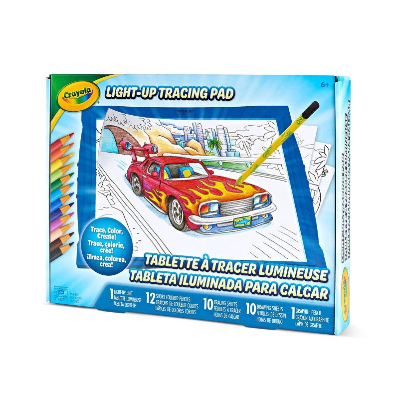 slide 3 of 7, Crayola Light Up Tracing Pad Blue, 1 ct