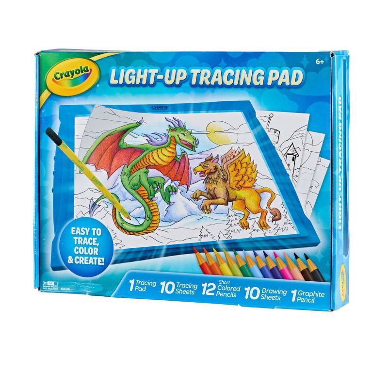 slide 3 of 7, Crayola Light Up Tracing Pad Blue, 1 ct