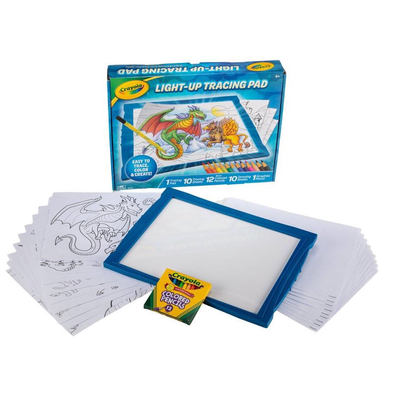 slide 4 of 7, Crayola Light Up Tracing Pad Blue, 1 ct