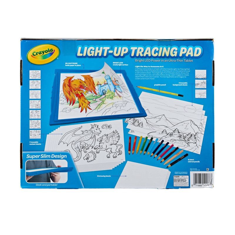 slide 6 of 7, Crayola Light Up Tracing Pad Blue, 1 ct