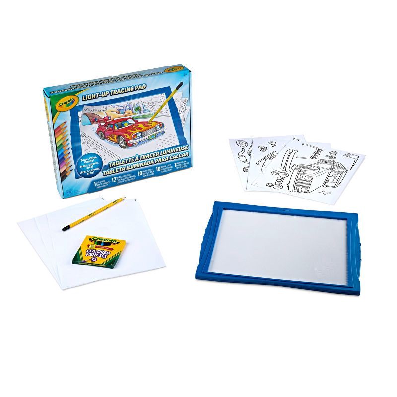 slide 6 of 7, Crayola Light Up Tracing Pad Blue, 1 ct