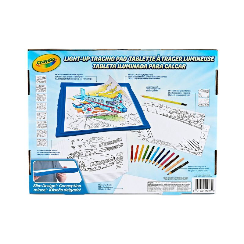 slide 7 of 7, Crayola Light Up Tracing Pad Blue, 1 ct