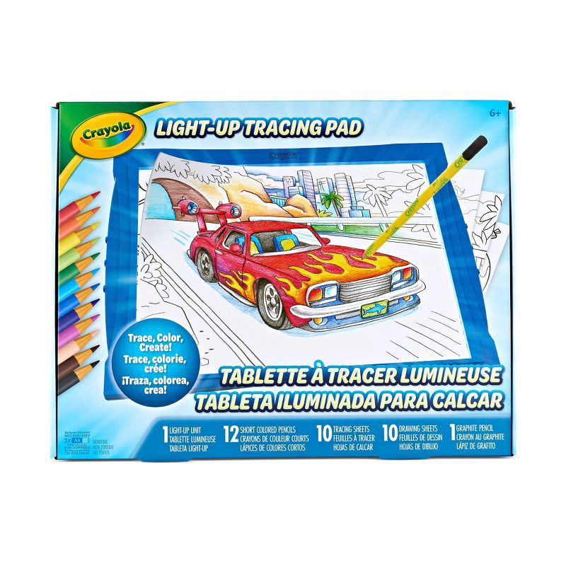 slide 1 of 7, Crayola Light Up Tracing Pad Blue, 1 ct