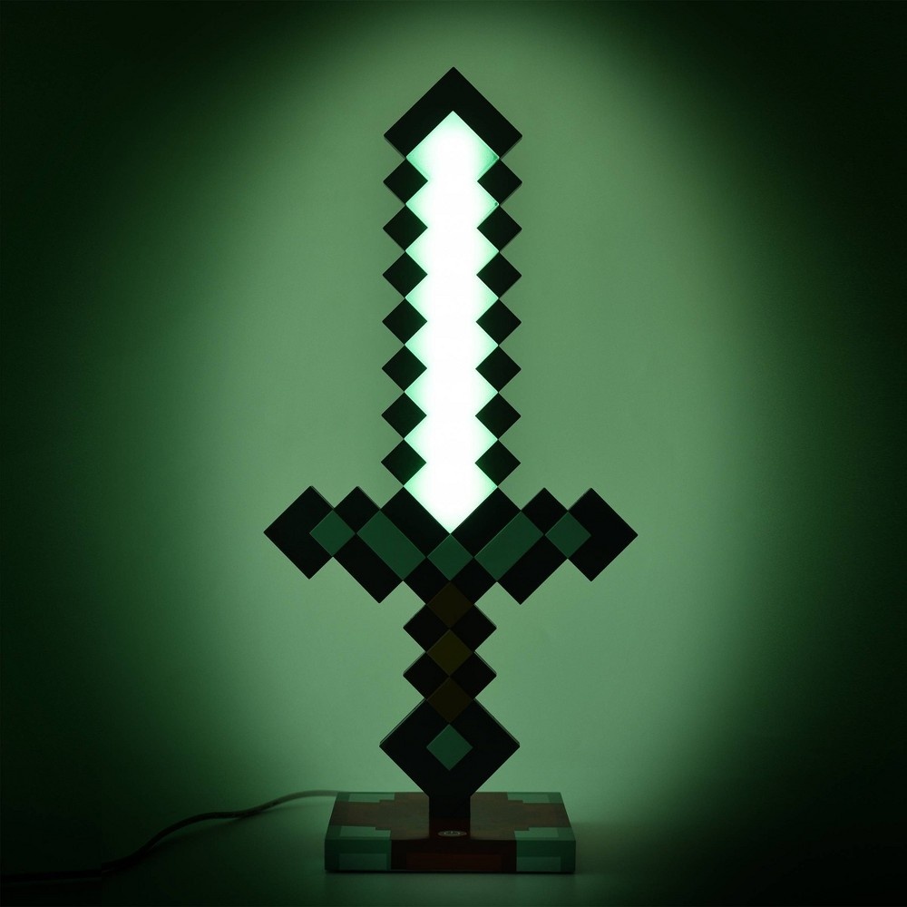 slide 4 of 6, Minecraft Sword Table Lamp, 1 ct