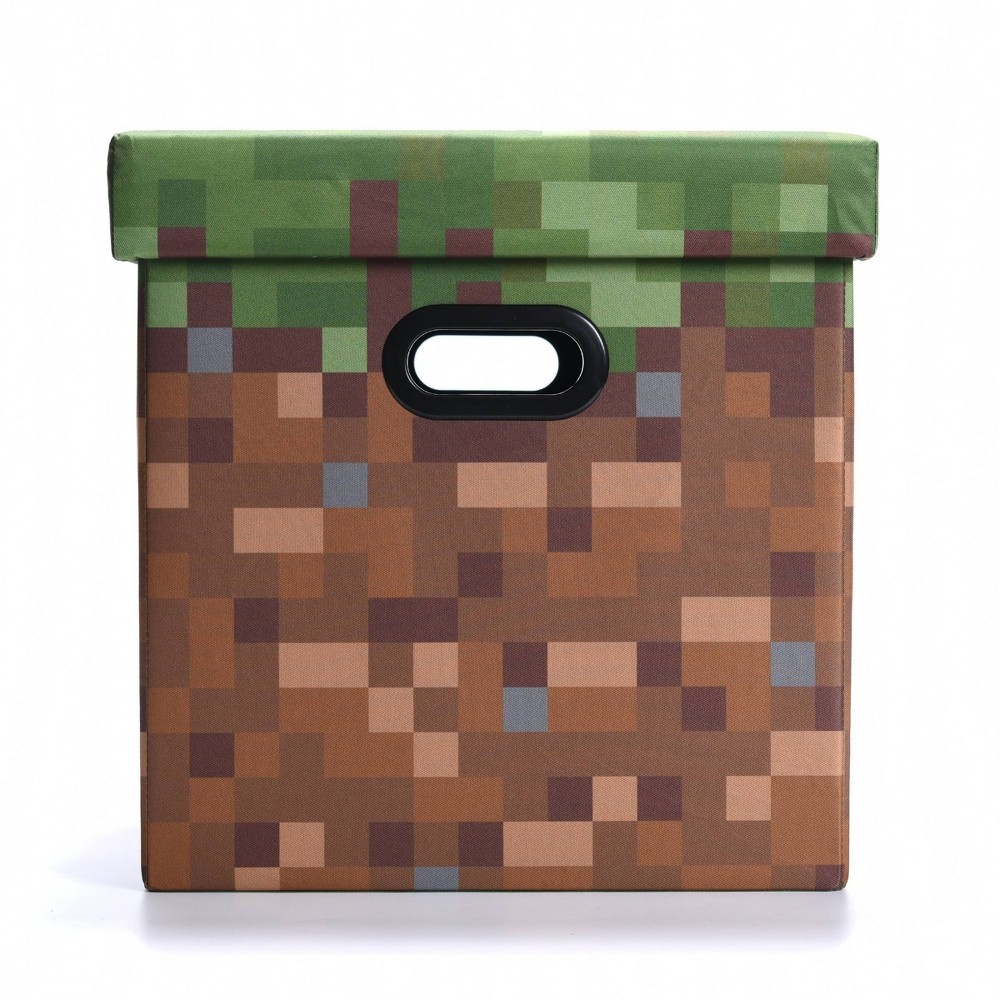 slide 4 of 8, Minecraft Grass Storage Bin, 1 ct