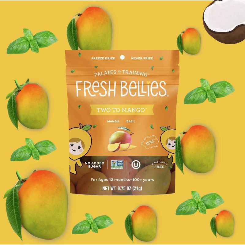 slide 3 of 5, Fresh Bellies Two To Mango Baby Snacks - 0.75oz, 0.75 oz