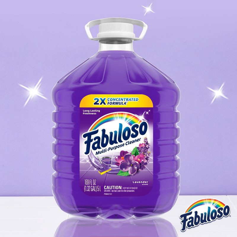 slide 2 of 6, Fabuloso Lavender Scent Multi-Purpose Cleaner 2X Concentrated Formula - 169 fl oz, 169 fl oz