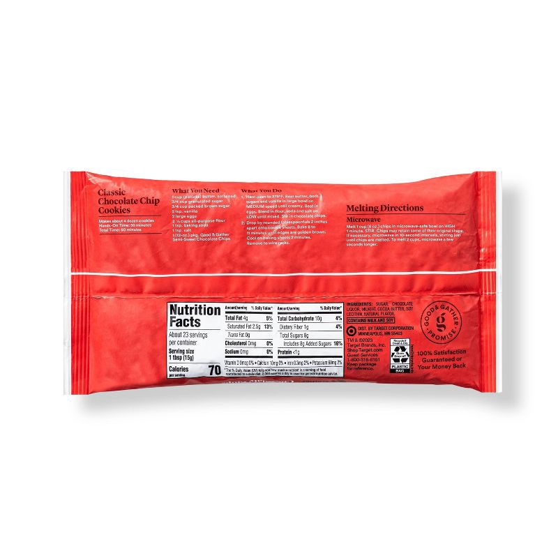 slide 3 of 4, Semi Sweet Chocolate Morsels - 12oz - Good & Gather™, 12 oz