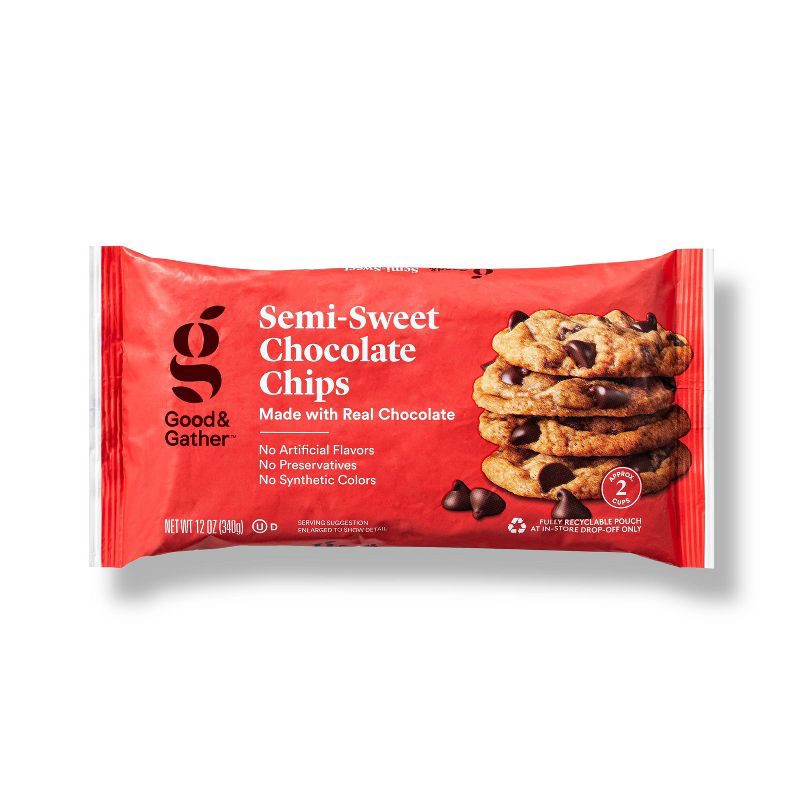 slide 1 of 3, Semi Sweet Chocolate Morsels - 12oz - Good & Gather™, 12 oz