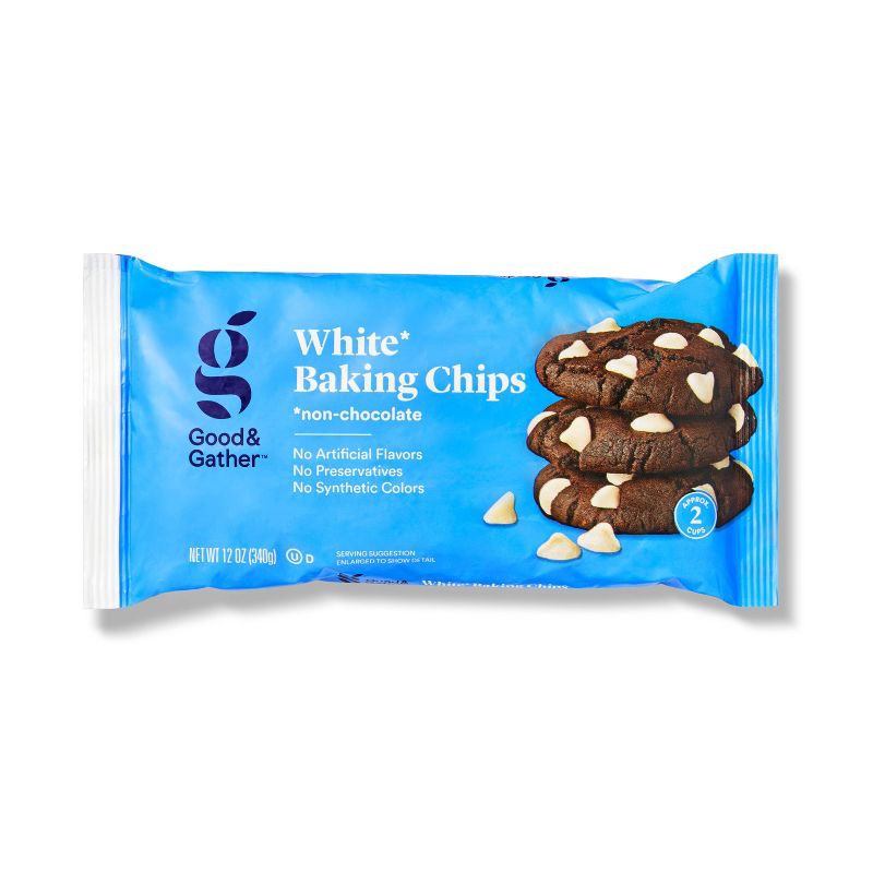 slide 1 of 5, White Baking Morsels - 12oz - Good & Gather™, 12 oz