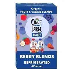 Once Upon a Farm Organic Baby Berry Blends Variety 4 Pack