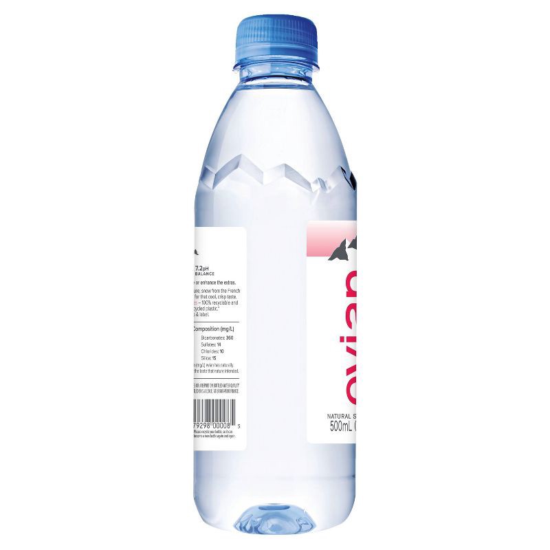 slide 8 of 11, Evian Natural Spring Water - 16.9 fl oz Bottle, 16.9 fl oz