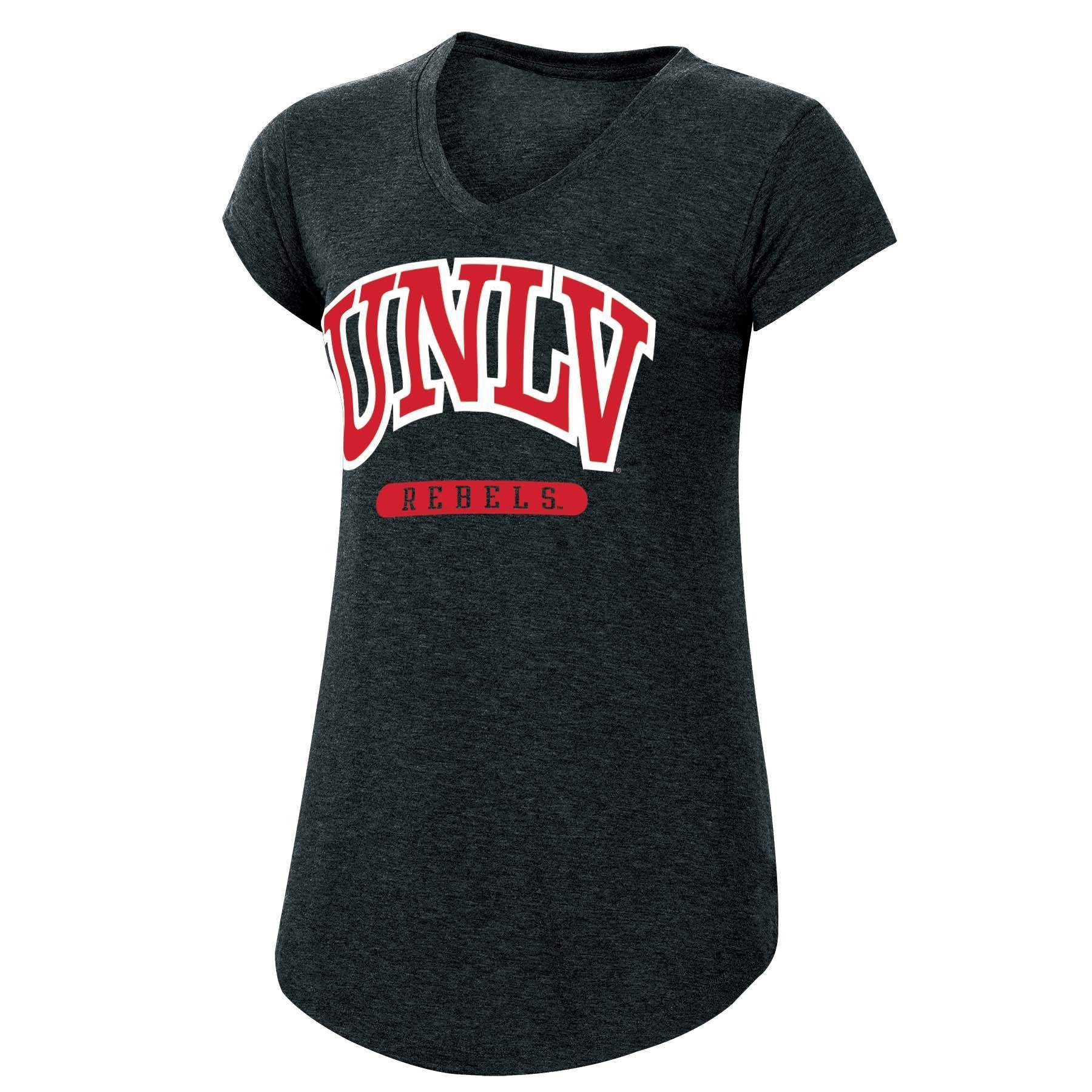 slide 1 of 2, NCAA UNLV Rebels Women's Short Sleeve V-Neck Black T-Shirt - XL, 1 ct