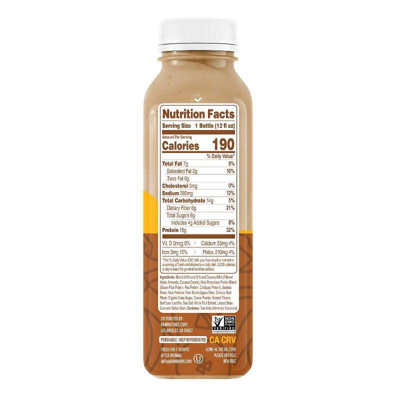 slide 5 of 7, Koia Chocolate Banana Plant Powered Nutrition Shake - 12 fl oz, 12 fl oz