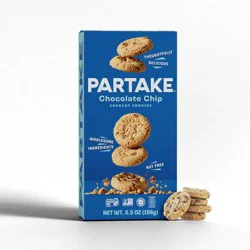 Partake Gluten Free Vegan Chocolate Chip Cookies - 5.5oz