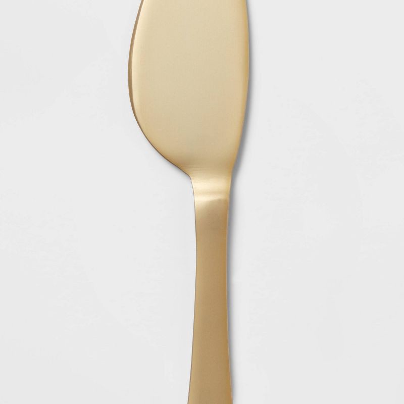 slide 3 of 3, 2pc Stainless Steel Cheese Spreader and Knife Set Gold - Threshold™, 2 ct