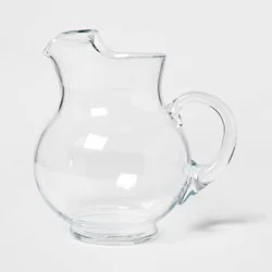 90.6 fl oz Glass Round Pitcher with Handle - Threshold™: Traditional Clear Beverage Server, BPA & Lead-Free