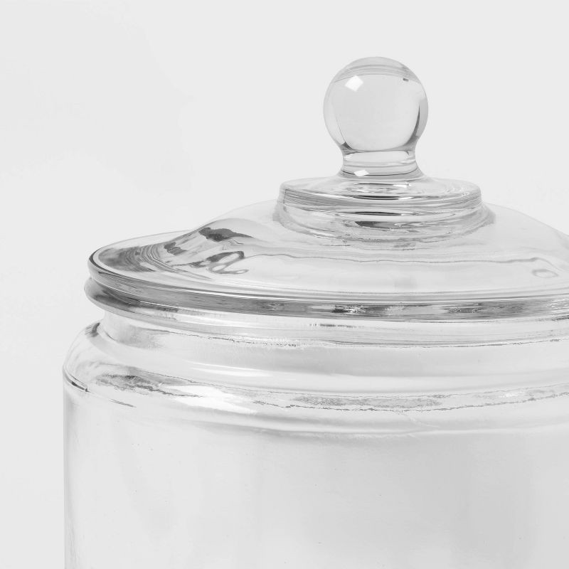 slide 3 of 3, 75oz Glass Jar and Lid - Threshold™: Clear Food Storage, Candy & Cookie Jar, Hand Wash, 8.4" Height, 75 oz