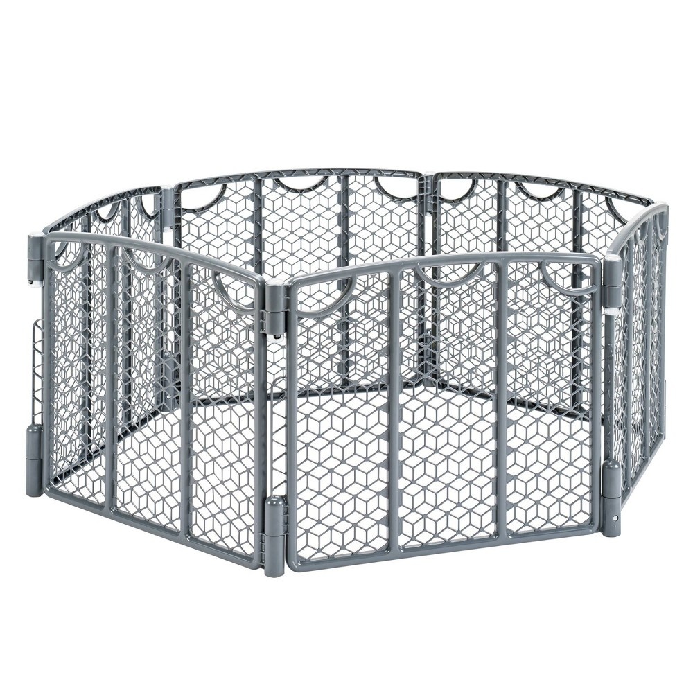 slide 3 of 13, Evenflo Versatile Play Space Gate - Cool Gray, 1 ct