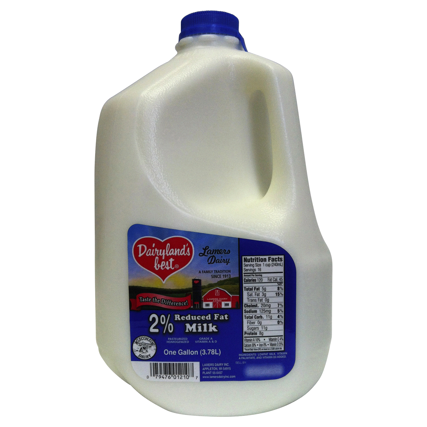 slide 1 of 1, Dairylands Best 2% Milk Gallon - 1 gal, 1 gal