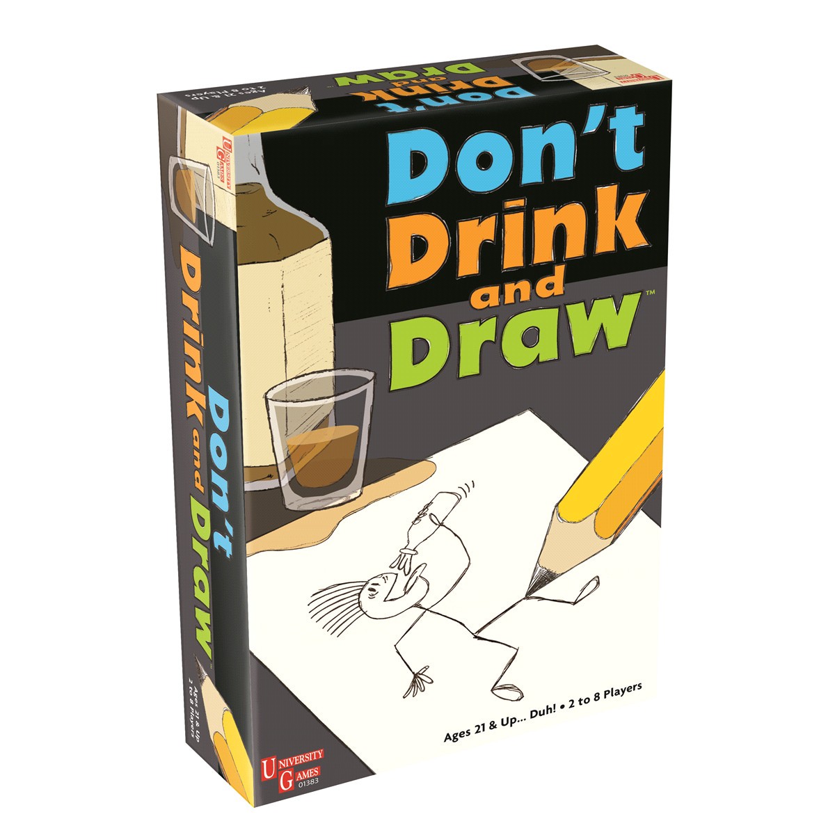 slide 1 of 1, University Games - Don'T Drink & Draw, 1 ct