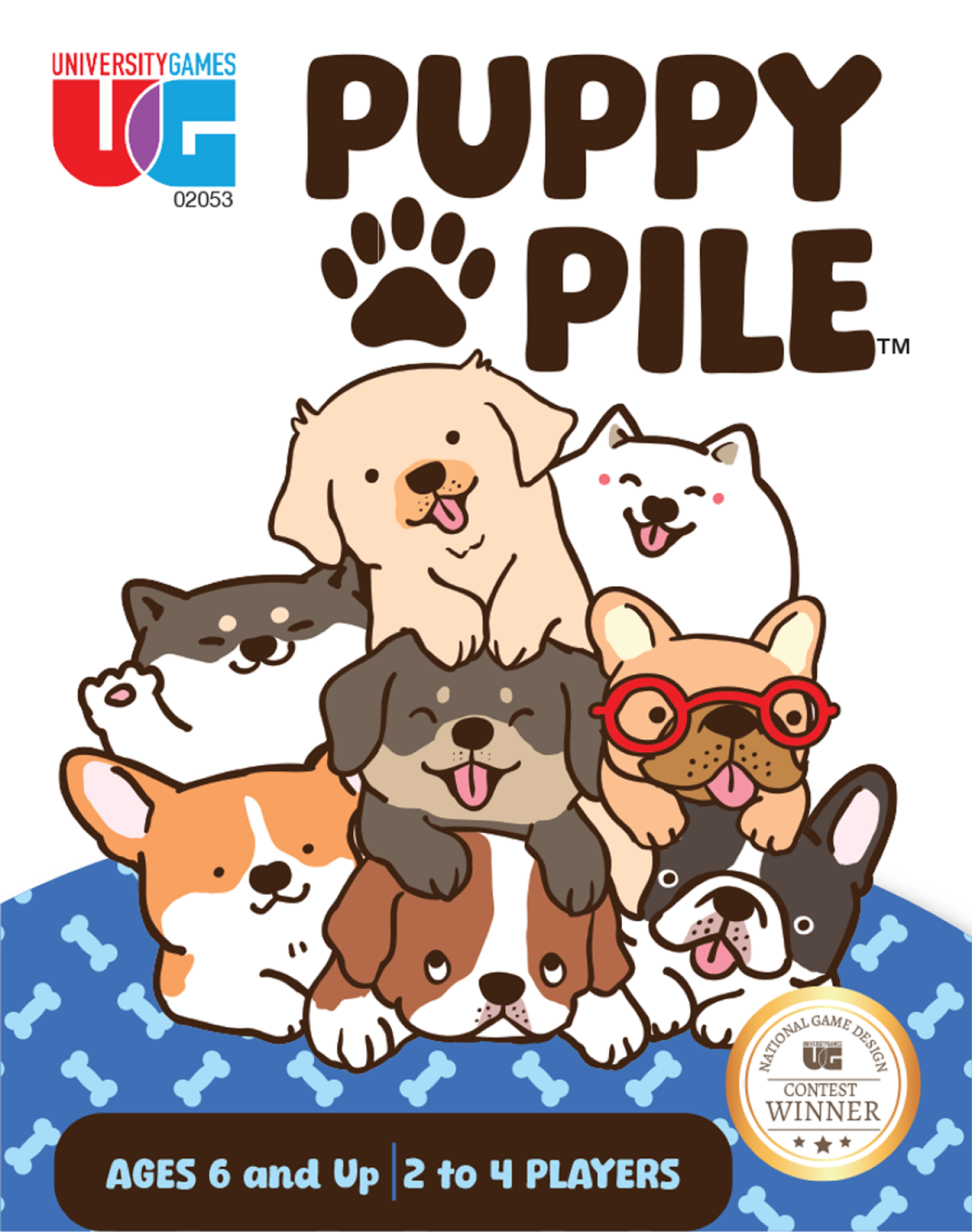 slide 1 of 1, Puppy Pile Card Game, 1 ct