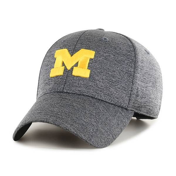 slide 1 of 2, NCAA Michigan Wolverines Men's Gray Structured with Mesh Hat, 1 ct