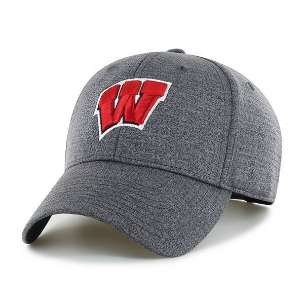 slide 1 of 2, NCAA Wisconsin Badgers Men's Gray Structured Mesh Hat, 1 ct