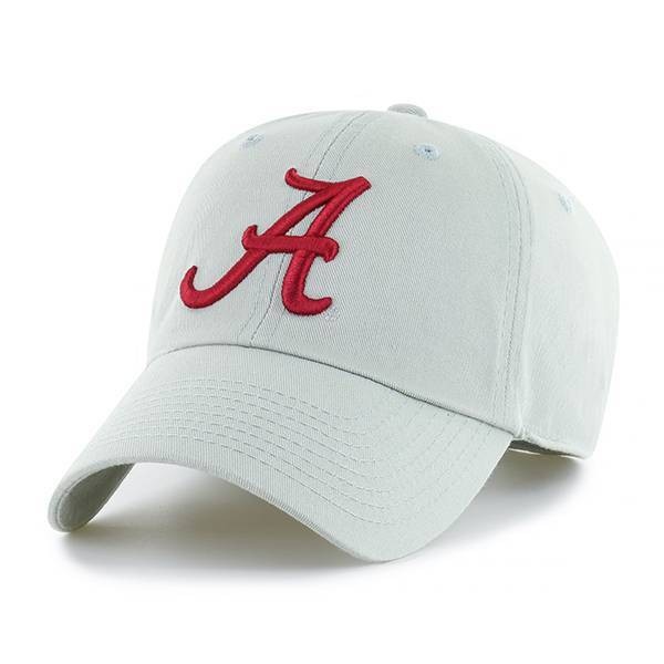 slide 1 of 2, NCAA Alabama Crimson Tide Men's Light Gray Washed Relaxed Fit Hat, 1 ct