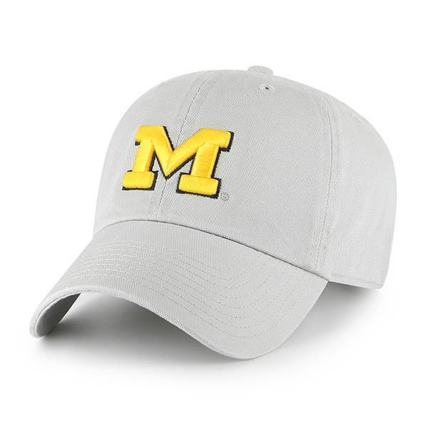 slide 1 of 2, NCAA Michigan Wolverines Men's Gray Washed Relaxed Fit Hat, 1 ct