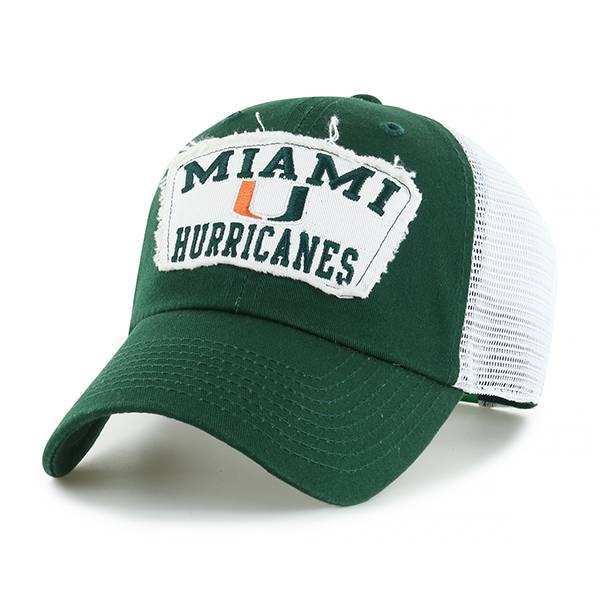 slide 1 of 2, NCAA Miami Hurricanes Men's Relaxed Fit Soft Mesh Snapback Hat, 1 ct