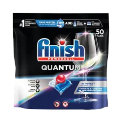 Finish Quantum Ultimate Clean & Shine Dishwasher Detergent Tablets - 50ct