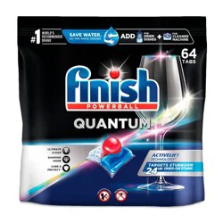 Finish Quantum Ultimate Clean & Shine Dishwasher Detergent Tablets - 64ct