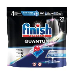 Finish Quantum Ultimate Clean & Shine Dishwasher Detergent Tablets - 22ct